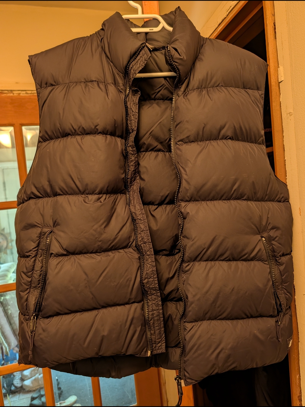 Mountain Equipment Co-op Black Down  Quilted Puffer Vest